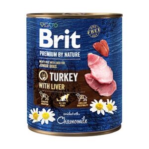 Pachet Brit Premium By Nature Turkey With Liver 6x800 g